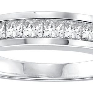 18k Princess Cut Diamond Band 3.58g