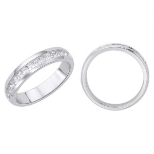 18k Channel Set Diamond Band 2.99g