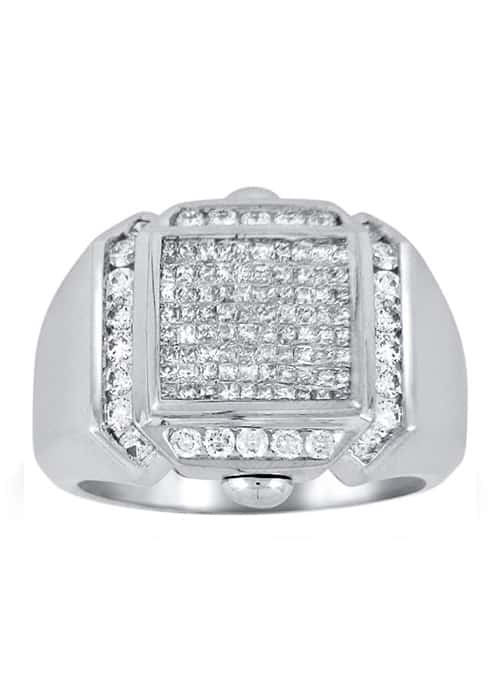 18k Diamonds Fancy Mens Ring 15.28g | OM Jewellers