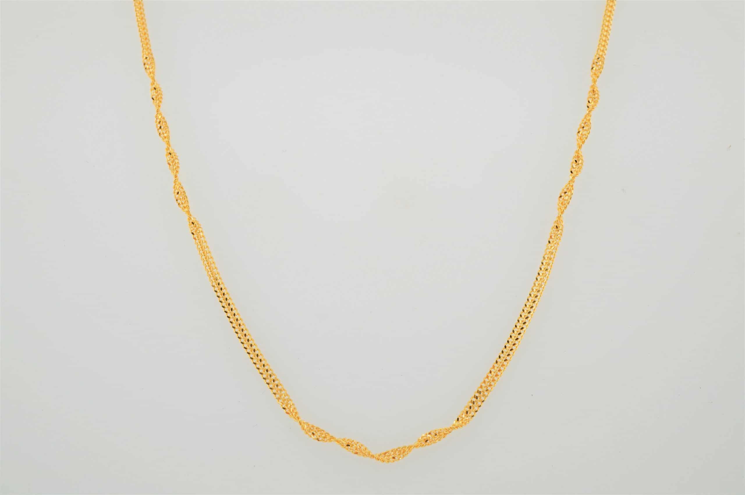 22k yellow gold singapore chain om jewellers om jewellers