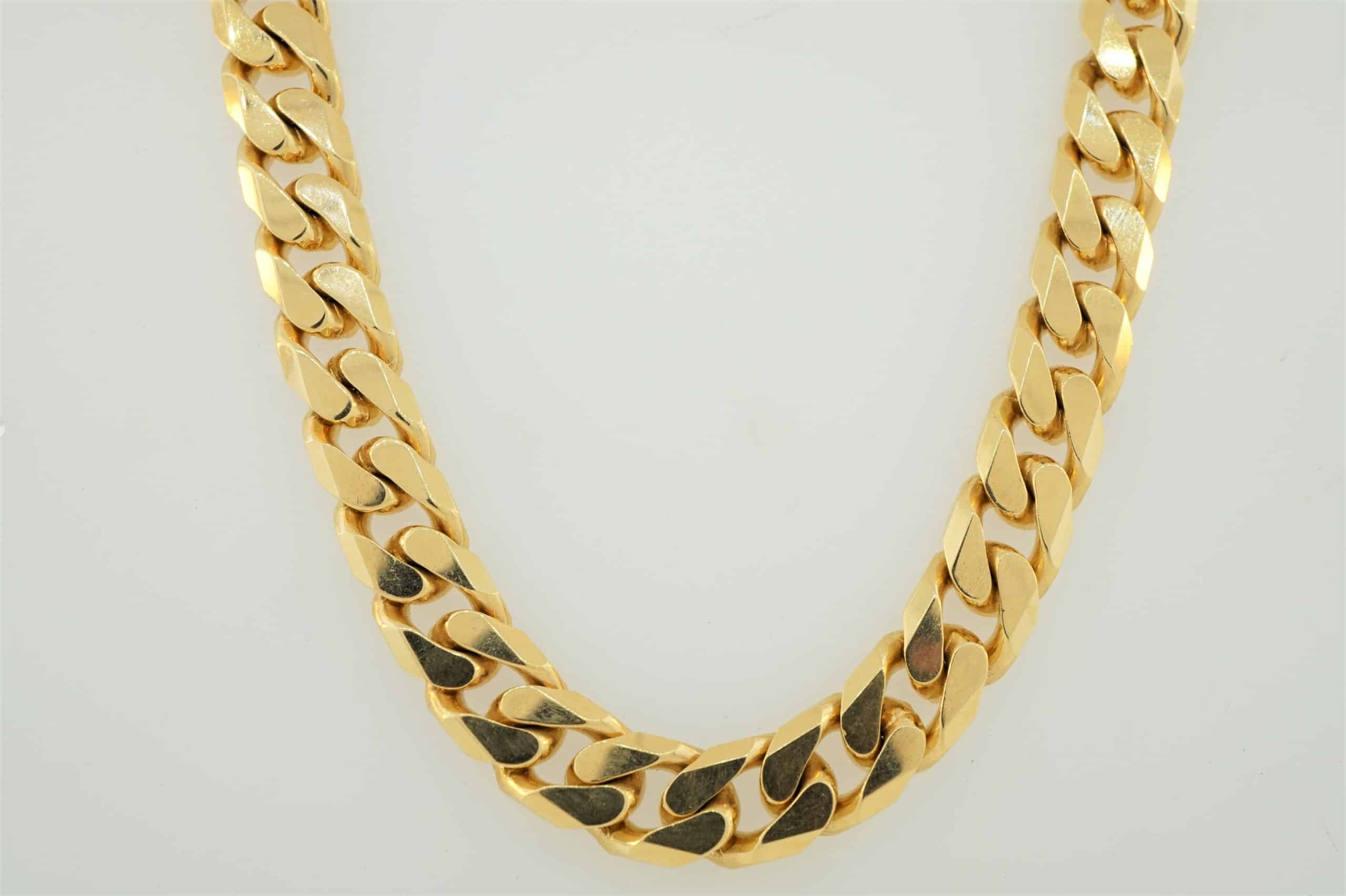 Classy Gold Curb Chain 9k 18k 22k OM Jewellers