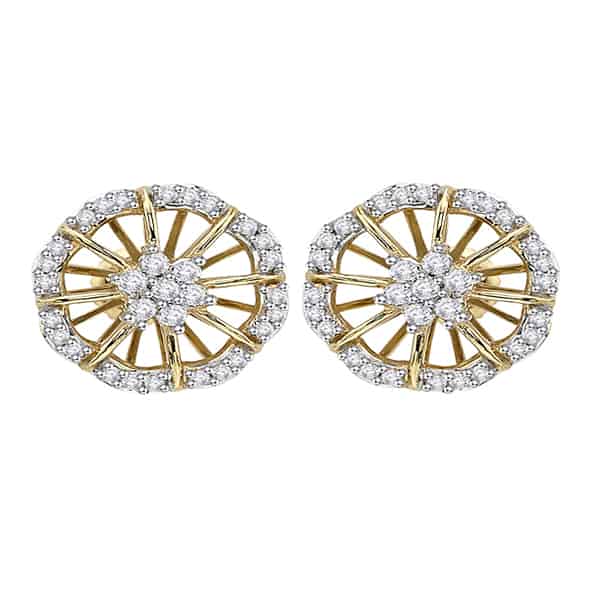 18k Octagon Style Diamond Earrings jewellery stores perth