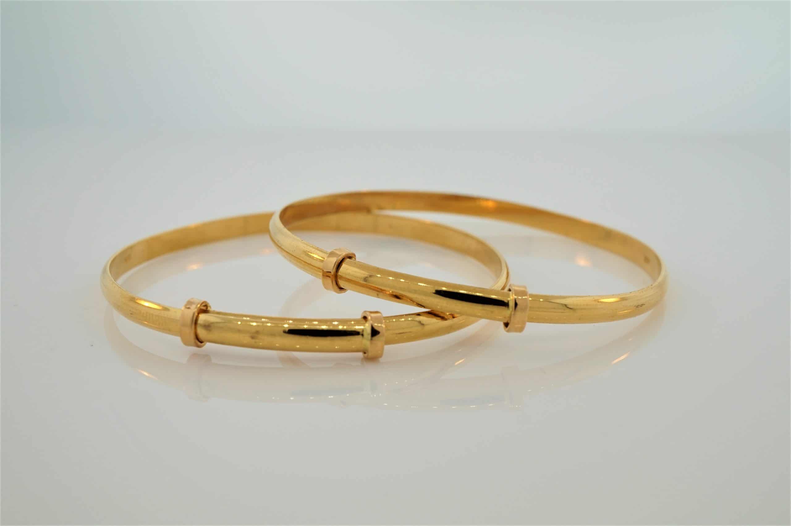 adjustable gold baby bracelet