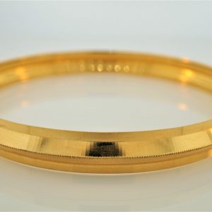 22k Solid Mens Bangle