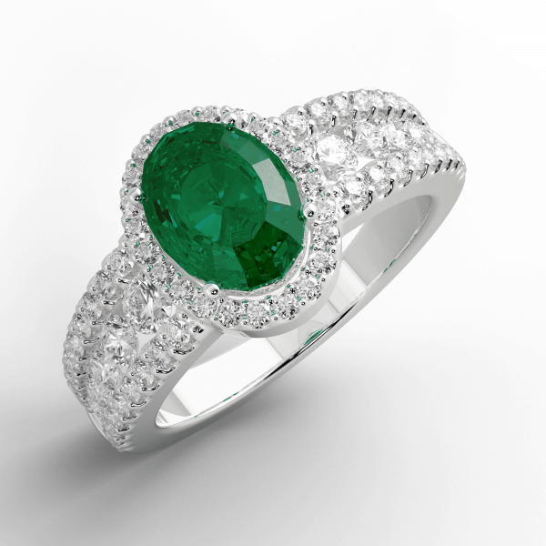 18K Emerald and Diamond ring jewellery shops perth
