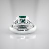 Columbian Emerald and Diamond ring in Platinum engagement rings