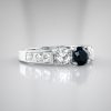 18k Sapphire and Diamond Ring unique engagement rings