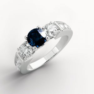 jewellery shops perth 18k Sapphire and Diamond Ring