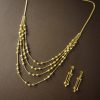 gold necklace 22k Four Layered Necklace Set 17.43g