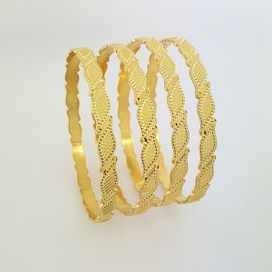 22k Leaf Design Bangles