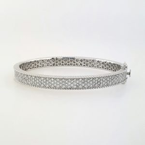 14k Diamond Cluster Bracelet 23.82g