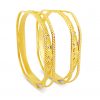 22k 3D Two Tone Bangle Gold Jewellery