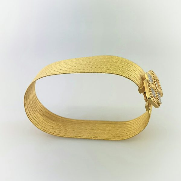 22k Flexible Italian Style CZ Bracelet custom jewellery perth