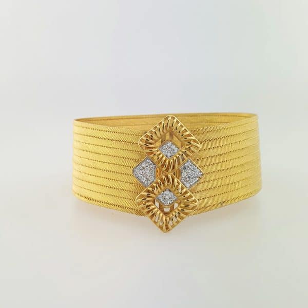 22k Flexible Italian Style CZ Bracelet jewellery online