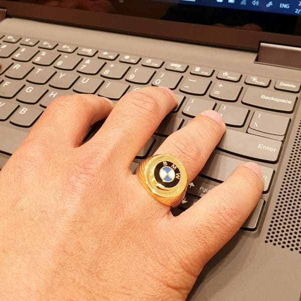 22k BMW Mens Ring