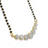 18k Floral Detail Drop Diamond Mangalsutra 9.67g indian jewellery perth