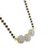 18k Floral Detail Drop Diamond Mangalsutra 9.67g gold jewellery australia