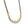 18k Floral Detail Drop Diamond Mangalsutra 9.67g gold jewellery australia
