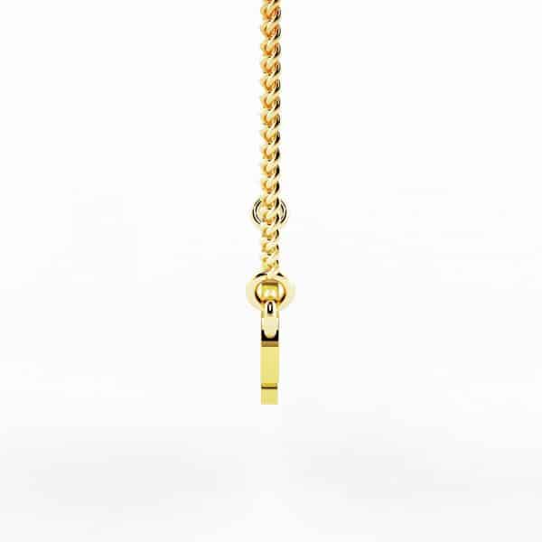 22k Brush Font Nameplate Necklace 7g jewellery online
