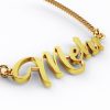 Mehr 22k Script Font Nameplate Necklace 7g gold jewellery perth