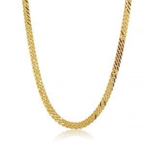 22k Diamond Cut Curb Link Mens Chain 50g-60cm