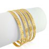gold jewellery perth 22k Two Tone Swirl Design Bangles 61g