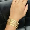 22k Two Tone Swirl Design Bangles 61g gold jewellery perth