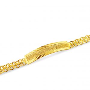 22k Fancy ID Bracelet 9.04g