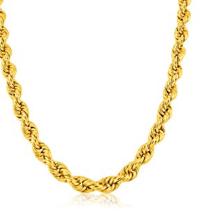 22k Gold Rope Chain 25g-50cm