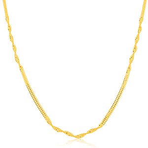 22k Singapore Style Chain 4.17g-45cm