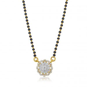18k Mangalsutra Diamond Necklace 6.41g