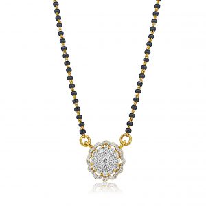 18k Diamond Round Design Mangalsutra 6.41g