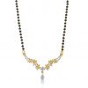 18k Mangalsutra Diamond Floral Necklace