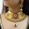 22k Gold Kundan Set Jewellery