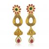 Fancy Red Green Kundan Jewellery Earrings in Perth