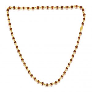 22k Rudraksh Gold Necklace 26.5g