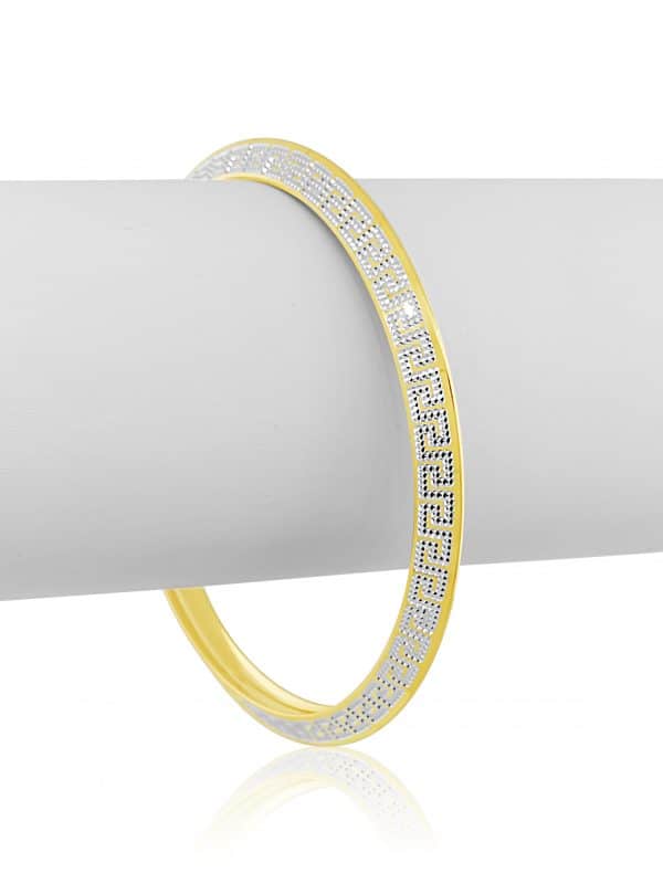 22k Gold Two Tone Bangle 55g