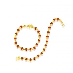 22k Gold Rudraksh Baby Bracelet 6.7g