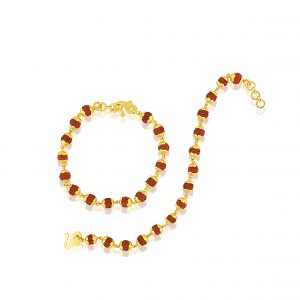 22k Rudraksha Baby Bracelet 6.7g