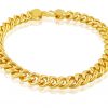 22k Curb Link Gold Bracelet 35.84g