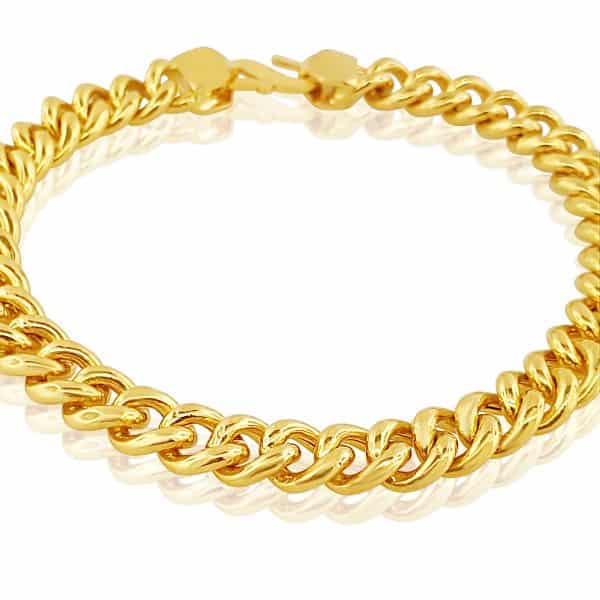 22k Curb Link Gold Bracelet 35.84g