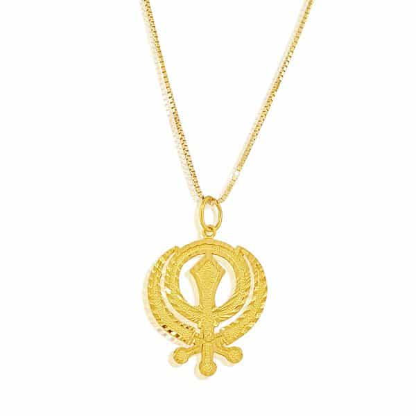 Buy 22k Gold Jewellery Khanda Pendant