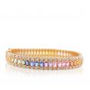 18k Multicoloured Diamond Bracelet 41.37g