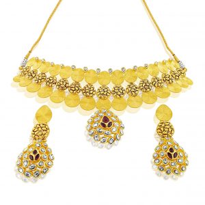 22k Kundan Choker Fancy Set 98.07g