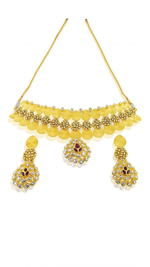 22k Kundan Choker Fancy Set 98.07g