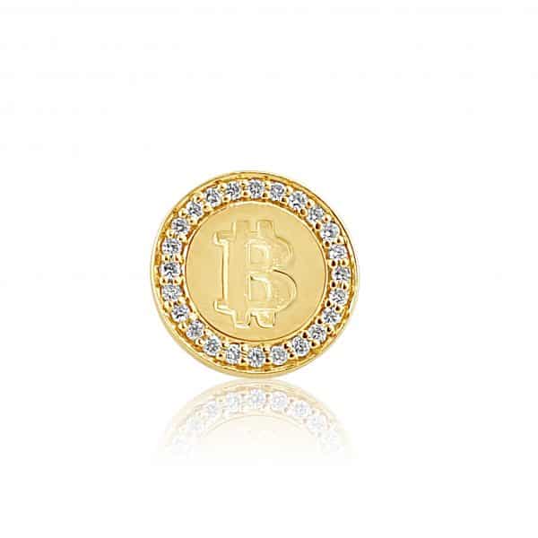 18k Diamond Round Earrings 4.46g
