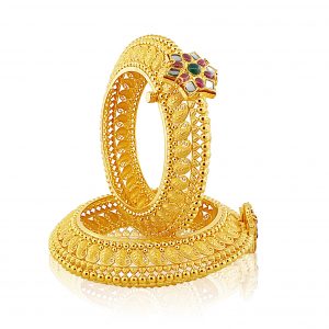 22k Mango Filigree Design Bangle 130g