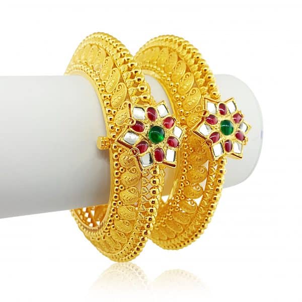 22k Mango Filigree Design Bangle 130g