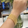 22k Layered Draped Gold Bracelet