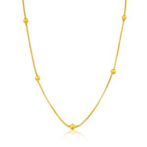 22k Ball Detail Necklace 7.5g